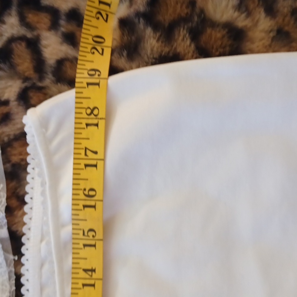 DOLLSKILL DELIA'S XXL WHITE TIE FRONT SHEER SLEEVES SHEER BACK  SOLID SKIRT - Picture 6 of 16